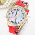 Fashion trendy japan movt chronograph watch geneva women